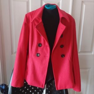Old Navy Red Peacoat